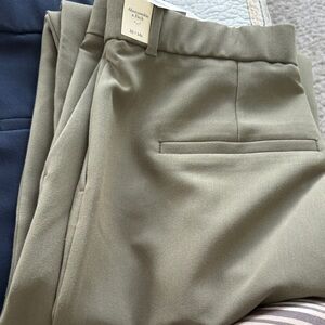 Abercrombie & Fitch Olive Wide Leg Pants